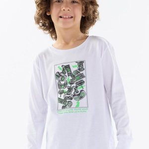 Camiseta Meia Malha Branco