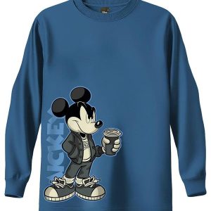 Camiseta Mickey Mouse® em Malha Azul