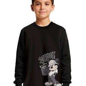 Camiseta Mickey Mouse® em Malha Preto