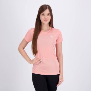 Camiseta Puma ESS Logo Feminino Rosa