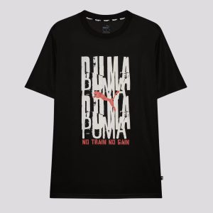 Camiseta Puma Graphics Emblem Preta