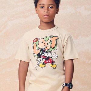 Camiseta com Estampa do Mickey Bege