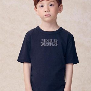 Camiseta do Mickey e Pluto Preto