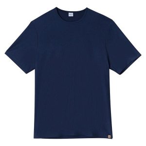 Camiseta em Moletom Texturizado Plus Azul