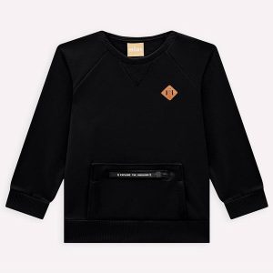 Casaco Infantil Menino Básico Preto