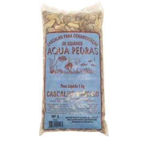 Cascalho para Aquário Mineiro Aqua Pedras N°3 - 1 kg