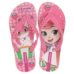 Chinelo Infantil Moranguinho Sugar Ipanema 27291 - Rosa