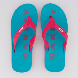 Chinelo Oakley Zeal Azul e Rosa