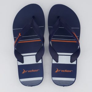 Chinelo Rider Feel Urban Azul e Laranja