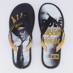 Chinelo Rider R1 Prime R10 Preto e Marrom
