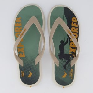 Chinelo Rider R1 Sport Bege e Verde