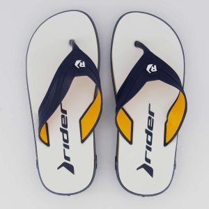 Chinelo Rider Rw Plus Branco e Marinho