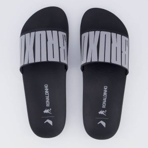 Chinelo Rider Slide R10 Preto e Cinza