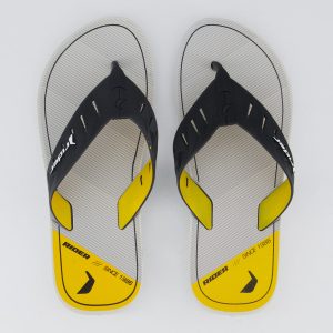 Chinelo Rider Street Duo Plus Cinza e Amarelo