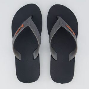 Chinelo Rider Street Preto e Laranja