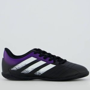 Chuteira Adidas Rabisco Futsal Juvenil Preta e Roxa