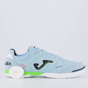 Chuteira Joma Top Flex Futsal Verde e Azul