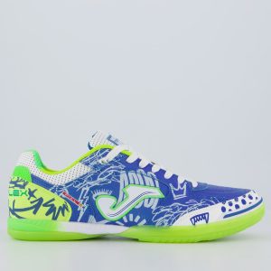 Chuteira Joma Top Flex Pito Azul e Verde