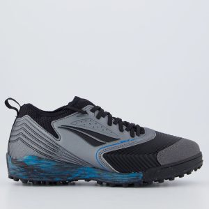 Chuteira Penalty Se7e Pro Molix Locker Society Cinza e Preta