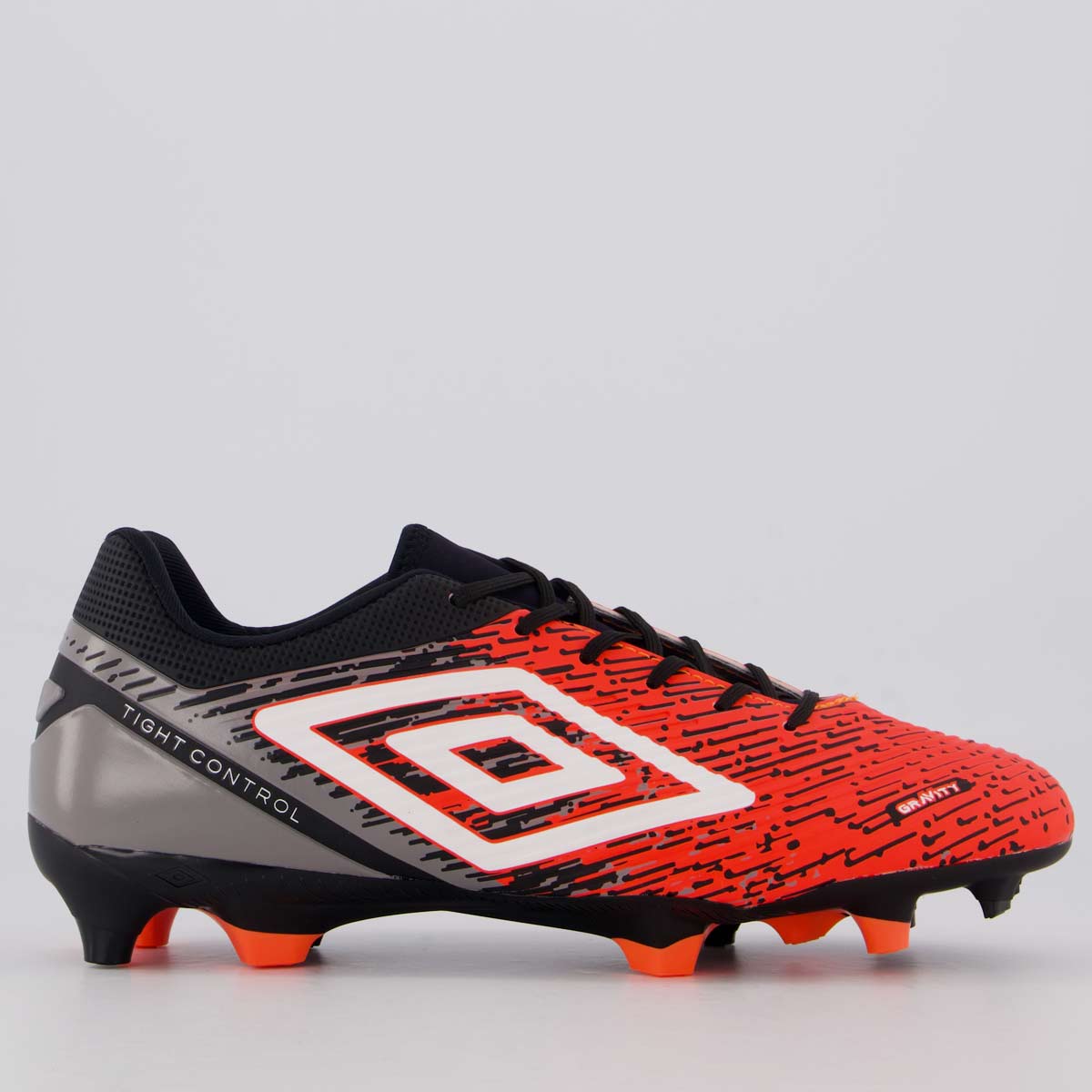 Chuteira Umbro Gravity Campo Rosa e Preta