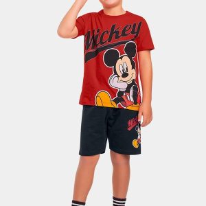 Cj.Camiseta/Bermuda Mickey Vermelho