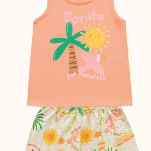 Cj.Regata/Short Laranja
