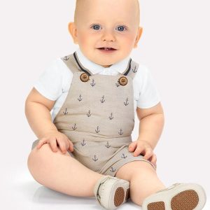 Conjunto Bebê Menino Âncoras Branco