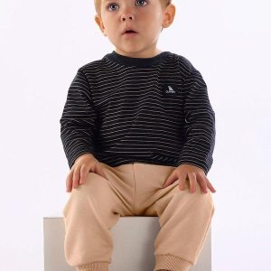 Conjunto Bebê Menino Camiseta Calça Preto