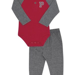 Conjunto Bebe Menino Suedine Vermelho