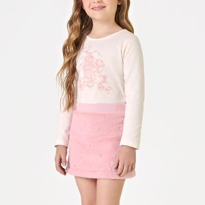 Conjunto Blusa com Saia Rosa