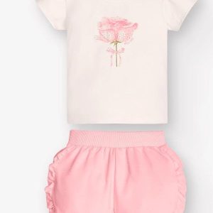 Conjunto Blusa com Shorts Bege