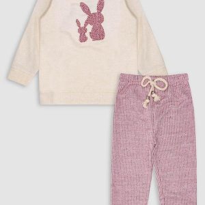 Conjunto Blusa e Calça Menina Vermelho