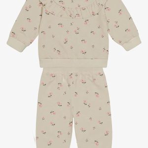 Conjunto Blusao com Calca Bege