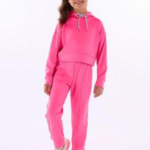 Conjunto Blusão e Calça Rosa