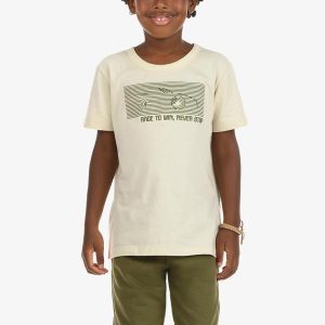 Conjunto Camiseta com Bermuda Bege