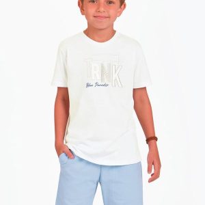 Conjunto Camiseta com Bermuda Branco