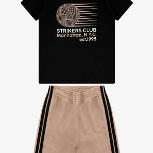 Conjunto Camiseta com Bermuda Preto