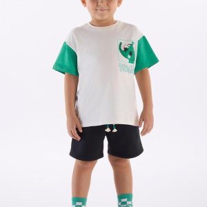 Conjunto Camiseta e Bermuda Branco