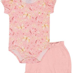 Conjunto Cotton Leve Rosa