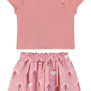 Conjunto Curto Bebê Rosa