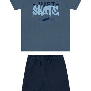 Conjunto Curto Infantil Menino Urban Azul