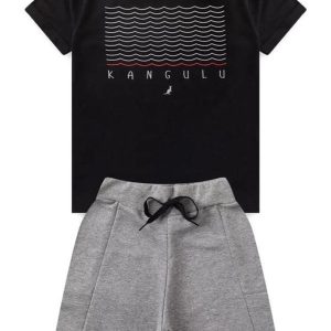 Conjunto Inf. Menino Ondas Kangulu Preto