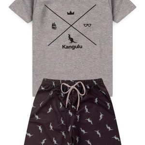Conjunto Inf. Menino Símbolos Kangulu Mescla