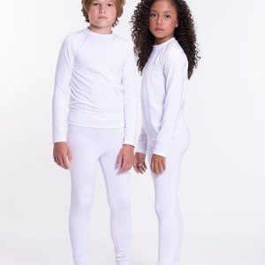Conjunto Infantil Blusa + Calça Térmica Branca