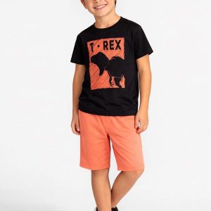 Conjunto Infantil Blusa e Bermuda Preto