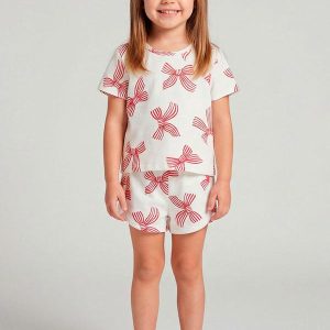 Conjunto Infantil Blusa e Shorts Bege