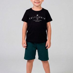 Conjunto Infantil Camiseta e Bermuda Verde