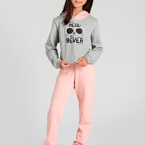 Conjunto Infantil Cat Girl Mescla
