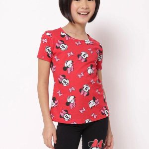 Conjunto Infantil Curto Minnie Vermelho