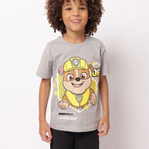Conjunto Infantil Curto Patrulha Canina Cinza